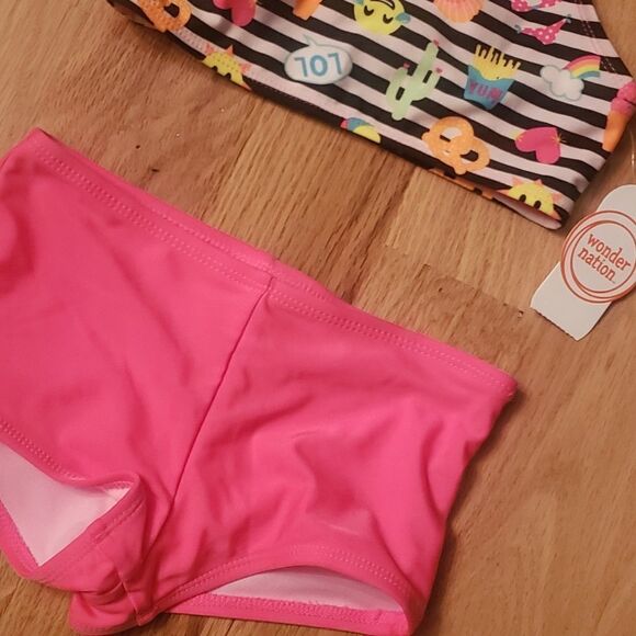NWT Emoji Bikini Swimsuit by Wonder Nation - Picture 3 of 5